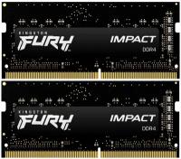 Kingston DRAM 16GB 2666MHz DDR4 CL15 SODIMM (Kit of 2) FURY Impact KF426S15IBK2/16