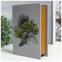Шкатулка-книга дерево кожзам 