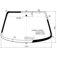 Стекло Лобовое Chevrolet Lanos 05-09 / Daewoo Lanos 97-08 / Заз Шанс 05-14 XYG арт. LANOS-P LFW/X