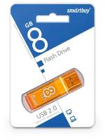 Флеш-накопитель USB 2.0 Smartbuy 8GB Glossy series Orange (SB8GBGS-Or)