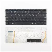 Клавиатура для ноутбука Samsung NP940X3G черная без рамки, с подсветкой