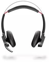 Беспроводные наушники с микрофоном Plantronics Voyager Focus UC, + USB-адаптер, активное шумоподавление (ANC), smart sensor, цвет черный (202652-101)