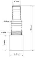 Вставка для подключения бытовой техники McAlpine 32 мм