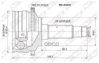 Шрус Наружный Mazda 6/Atenza 2.0/2.3 Gg#/Gy#/02- Sat арт. MA-44A44