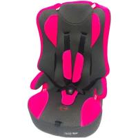 Автокресло группа 1/2/3 (9-36 кг) Мишутка Teddy bear 513 RF (без вкладыша), pink/black dot