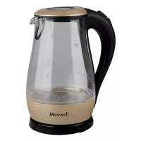 Чайник Maxwell MW-1041, черный/бежевый