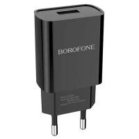 Сетевое зарядное устройство USB 2100mAh BOROFONE BA20A Sharp single port charger черный