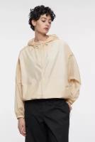 Куртка-ветровка oversize укороченная с капюшоном Befree 2321141127-61-L/XL кремовый/светлый беж размер L/XL