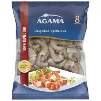 Креветки Agama Тигровые №8 без головы сыро-мороженые 400 г(Продукт замороженный)