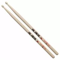 VIC FIRTH 2B - барабанные палочки 2B с деревянным наконечником, материал - гикори, длина 16 1/4`, диаметр 0,630`