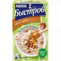 БЫСТРОВ®. Без варки. Каша 5 злаков с медом и орехами. 240г (6 пакетиков)