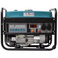 Газо-бензиновый генератор K&S Könner & Söhnen KS 3000 G, (3000 Вт)