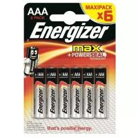 Батарейка Energizer Max AAA/LR03, в упаковке: 6 шт