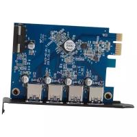 Плата расширения PCI-E на 4xUSB-A 3.0 Orico PVU3-4P, черный [ORICO-PVU3-4P]