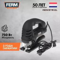 Лобзик FERM Industrial JSM1025P, 750 Вт., 500-3000 ход/мин, пропил 110 мм, кейс