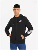 Толстовка, PUMA Puma Power Full-Zip Hoodie, Мужская, размер XS; Black