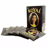 Royal Индийская хна для окрашивания волос Royal Darkest Brown / тёмно-коричневый, 6 пак. по 10 гр