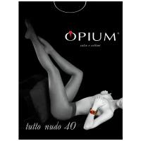 Колготки Opium Tutto Nudo, 40 den, с ластовицей, матовые, размер 3, черный