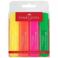 Faber-Castell Набор текстовыделителей Textliner 46 Superflourescent, 4 шт., разноцветный, 4 шт