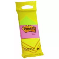 Post-it набор блоков 38х51 мм, 3 блокнота по 100 листов (6812) 3 шт. зеленый/розовый/желтый 80 г/м² 300 листов