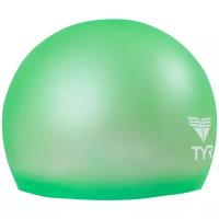 Шапочка для плавания детская Tyr Wrinkle Free Junior Silicone Cap (O/S, 326 Зеленый)