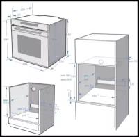 Электрический духовой шкаф Midea MO47001GW, белый