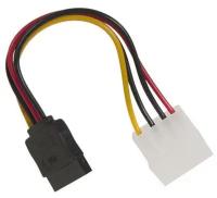 Кабель питания SATA 15см, molex 4pin/sata 15pin, пакет