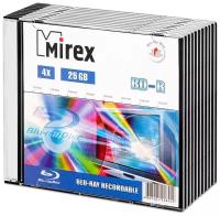 Диск BD-R 25 Gb Mirex 4x Slim box, упаковка 10 шт