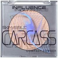 Пудра INFLUENCE BEAUTY SKINVISIBLE CARCASS компактная легкая, тон 02