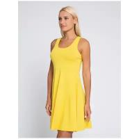 Платье Lunarable с завышенной талией желтый, размер 50(XL)