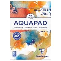 Альбом для акварели Clairefontaine Goldline Aqua 14.8 х 21 см, 300 г/м², 70 л