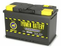 Аккумулятор Тюмень Стандарт 90 Ач ток 720А (TYUMEN BATTERY Standard) 6СТ-90L П/П (345х175х213) высокий прямая полярность + -