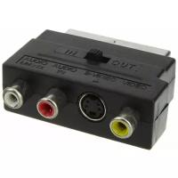 Переходник 3RCA(G)-SCART-SVHS(G) с переключателем