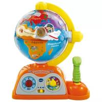 Интерактивная развивающая игрушка VTech Обучающий глобус, 80-0652, синий/оранжевый