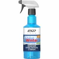 Очиститель стёкол и зеркал Lavr Glass Cleaner Winter, зимний (до –30°C), от наледи, дорожных реагентов и грязи, бутылка с триггером 500мл, арт. Ln1301