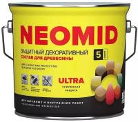 Защитный декоративный состав для древесины NEOMID BiO COLOR Ultra - 0.9 л. Орех