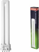 Лампа люминесцентная OSRAM DULUX S/E 11W/21-840, 11 Вт, U-образная, холодный белый свет, цоколь 2G7