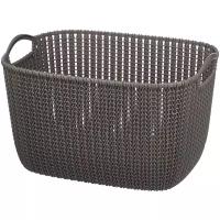 Корзинка Curver L Knit 19л 400*300*230 3670 темно-коричневый (226165)