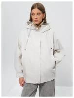 Zarina Куртка с капюшоном, цвет Молочный, размер XL (RU 50)