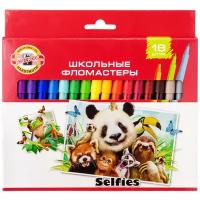 KOH-I-NOOR Набор фломастеров Selfies (1002/18 S KS), 6 шт