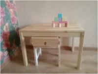 Комплект детской мебели стол и растущий стул