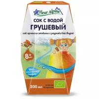 Сок прямого отжима с родниковой водой Fleur Alpine Грушевый, c 8 месяцев, 0.2 л