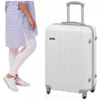 Дорожный чемодан большой для путешествий Тевин, Нежно-фиолетовый, 0072, размер L, 105 л (28 дюймов)