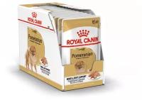 Royal Canin влажный корм для взрослых собак породы Померанский Шпиц (12шт в уп) 85 гр