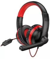 Игровые полноразмерные наушники Gaming Headphones 03 / Компьютерная гарнитура / Черно-красный / Наушники для компьютера / Для игр