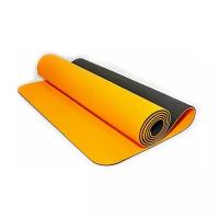 Коврик гимнастический / коврик для йоги TPE, 183 x 61 x 0,6 см, оранжевый