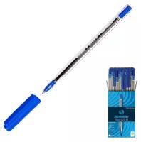 Ручка шариковая Schneider TOPS 505M, узел 1,0 мм, светостойкие синие чернила для документов, прозрачная, 50 шт