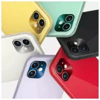 Защитная накладка на камеру для iP XS Max (6.5) Atouchbo черная с зеленой окантовкой