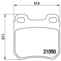 Дисковые тормозные колодки задние brembo P59014 (4 шт.)