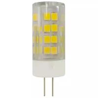 Лампа светодиодная ЭРА, LED smd JC-5w-220V-corn, ceramics-840-G4 G4, JC, 5Вт, 4000К